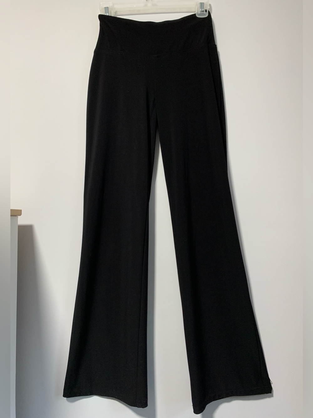 Women's Black Wide-Leg Pull-On Pants